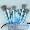 13pcs Premium Synthetic Nylon Bristle Makeup Brush Set