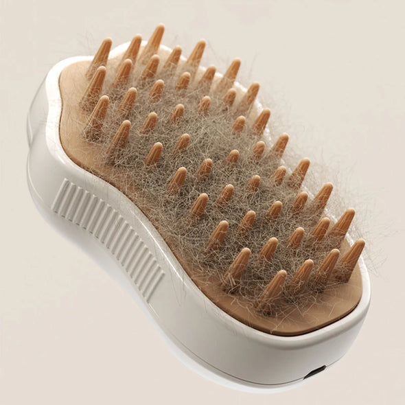 3 in 1 Steamy Pet Dog Brush - Pet Grooming Tool