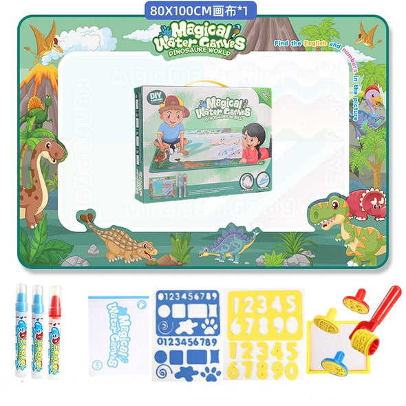 Water Drawing Mat Coloring Doodle With Reusable Magic Pen