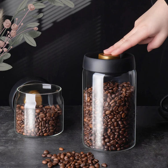 Vacuum Tank Coffee Bean Glass Sealed Jar
