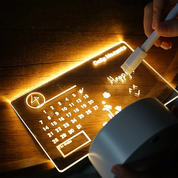 Creative LED Note Board- Decoration Night Lamp