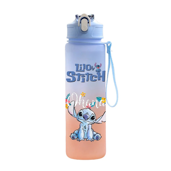 Disney Lilo Stitch Plastic Straw Water bottle