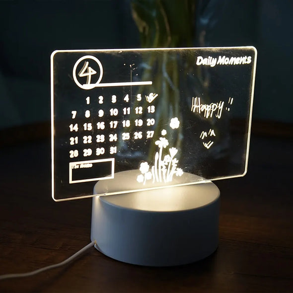 Creative LED Note Board- Decoration Night Lamp