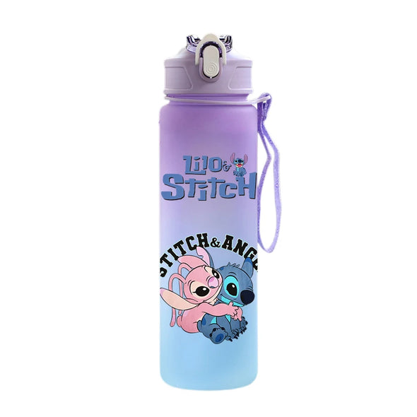 Disney Lilo Stitch Plastic Straw Water bottle