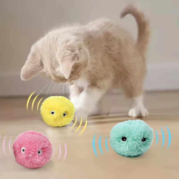 Smart Plush Electric Catnip Training Toy