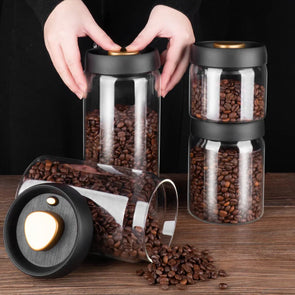 Vacuum Tank Coffee Bean Glass Sealed Jar