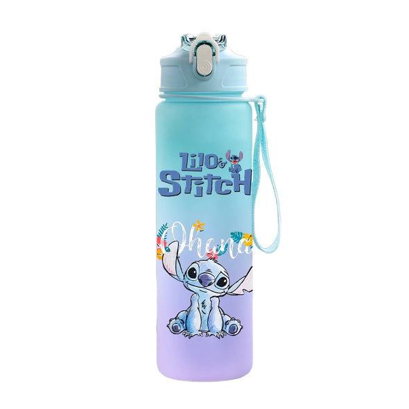 Disney Lilo Stitch Plastic Straw Water bottle