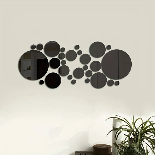 3D Acrylic Mirror Wall Stickers- Wall Decoration