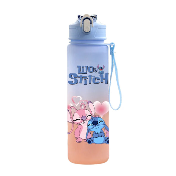 Disney Lilo Stitch Plastic Straw Water bottle