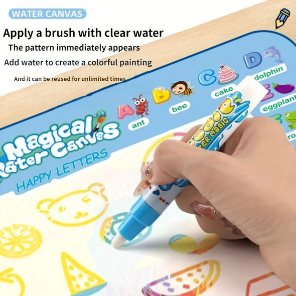 Water Drawing Mat Coloring Doodle With Reusable Magic Pen