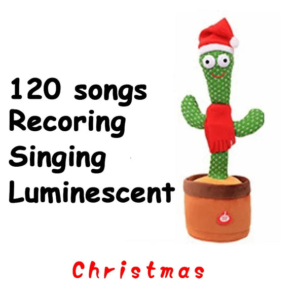 Rechargeable Dancer Cactus Glowing Dancing Electronic Plush Toy