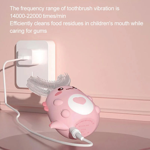 Children U-shaped Electric Toothbrush 360 Degrees