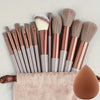 13pcs Premium Synthetic Nylon Bristle Makeup Brush Set