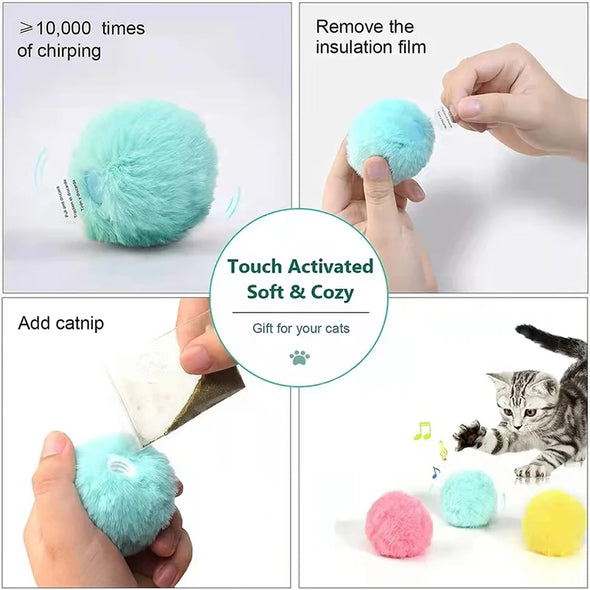 Smart Plush Electric Catnip Training Toy