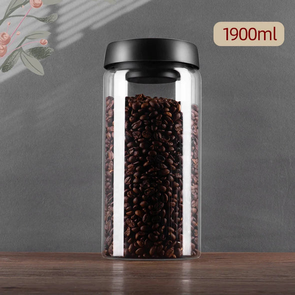 Vacuum Tank Coffee Bean Glass Sealed Jar