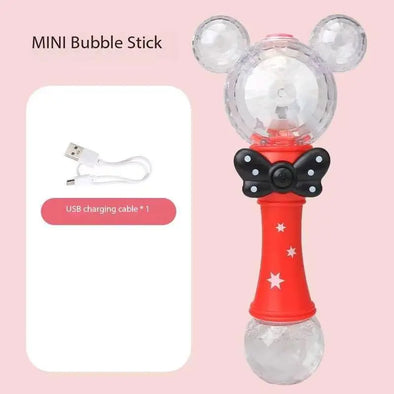 Miniso Cartoon Mickey Mouse Automatic Blowing Bubble Stick