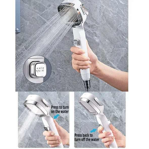 High Pressure Head Water Saving 3 Modes Shower