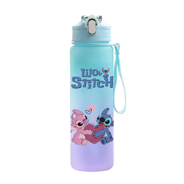 Disney Lilo Stitch Plastic Straw Water bottle