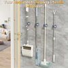 Mop Holder Self-adhesive Broom Stand Wall Mounted Mop