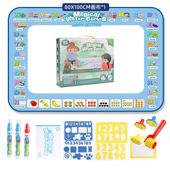 Water Drawing Mat Coloring Doodle With Reusable Magic Pen
