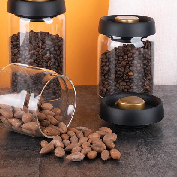 Vacuum Tank Coffee Bean Glass Sealed Jar