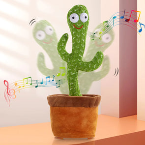 Rechargeable Dancer Cactus Glowing Dancing Electronic Plush Toy