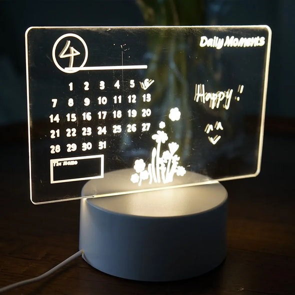 Creative LED Note Board- Decoration Night Lamp