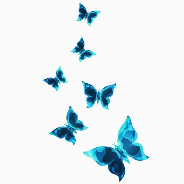 Blue Luminous Small Butterfly Switch Stickers Decoration