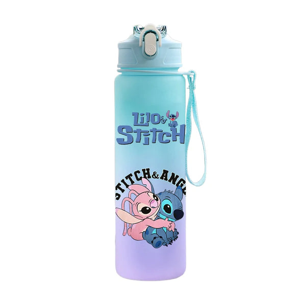 Disney Lilo Stitch Plastic Straw Water bottle